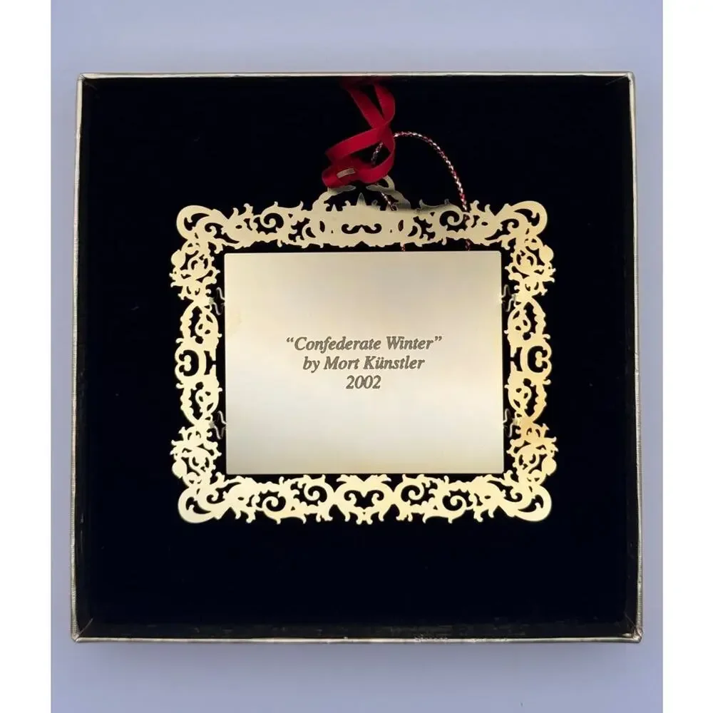 Mort Kunstler 2002 Confederate Winter #000414 Civil War Christmas Ornament